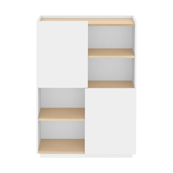Balts matēts grāmatplaukts 100x147 cm Nina – TemaHome