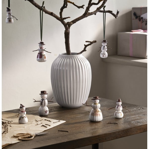 Porcelāna Ziemassvētku figūriņa (augstums 11,5 cm) Hammershøi Snowman – Kähler Design-image-1