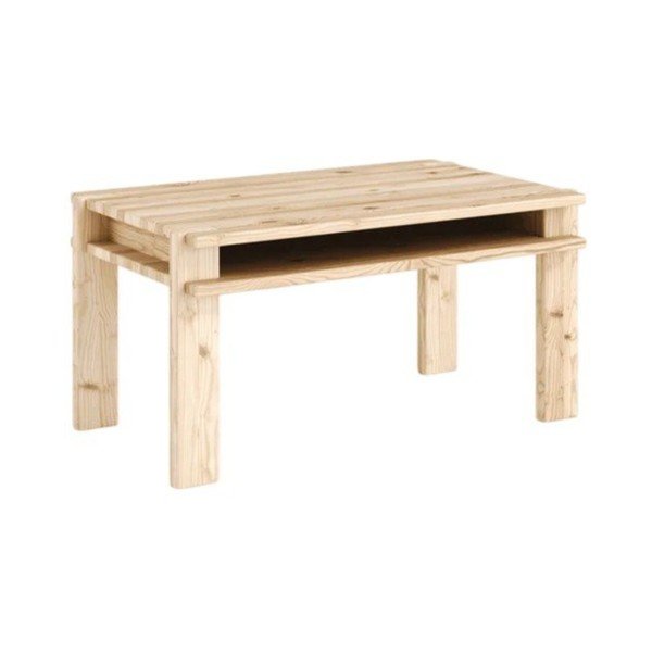 Gaiša dabīga toņa priedes masīvkoka žurnālgaldiņš 50x80 cm Tuck – Karup