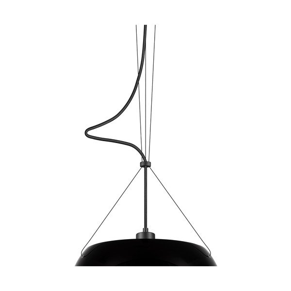Melna griestu lampa Sotto Luce Momo Elementary Glossy S, ⌀ 33 cm-image-1