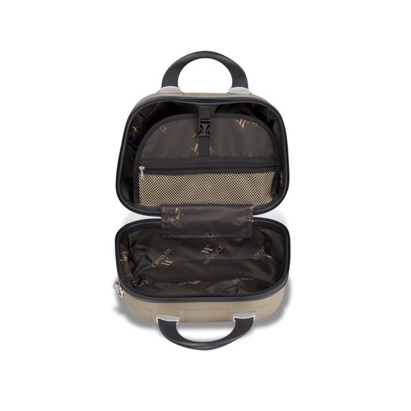 Sieviešu ceļojumu koferis zelta krāsā My Valice SMART BAG RESSNO Make Up & Hand Suitcase-image-3