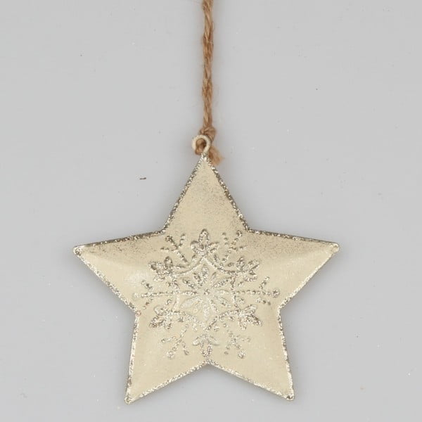 Metāla piekaramais dekors zvaigznes formā Dakls Snowing