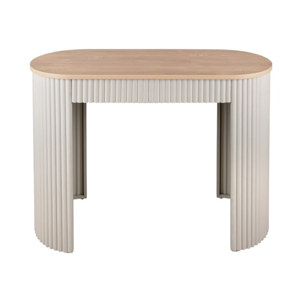 Bēšs metāla konsoles galds 40x100 cm Estriado  – Leitmotiv