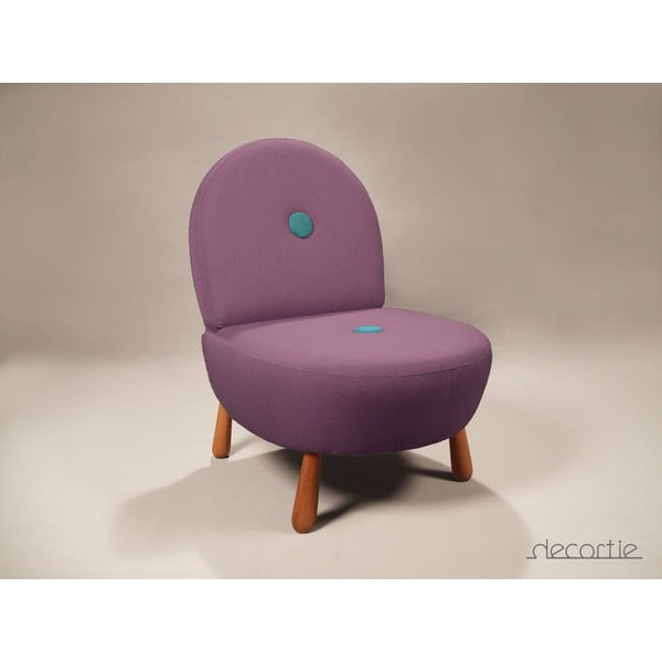 Dodue Berjer krēsls, violets/turkīza krāsā