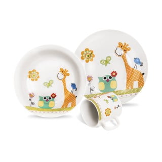 Set dětského jídelního nádobí z porcelánu Orion Žirafa