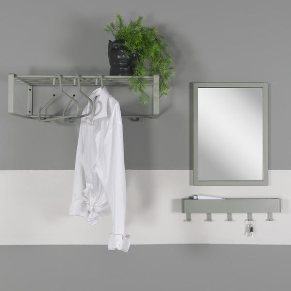 Dūmakaini zaļš metāla sienas pakaramais ar plauktu 52 cm Dax Play – Spinder Design-image-1