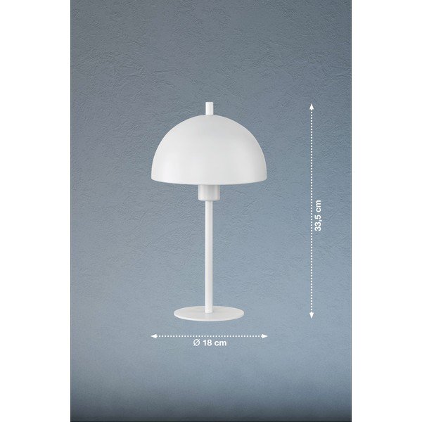 Balta galda lampa ar metāla abažūru (augstums 33,5 cm) Kia – Fischer & Honsel-image-3