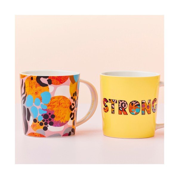 Porcelāna krūzes (2 gab.) 380 ml Be Fierce – Maxwell & Williams-image-2