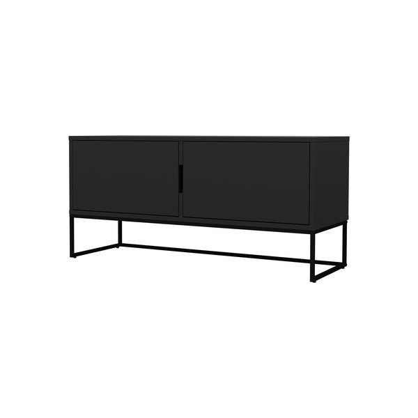Melna TV kumode ar melnām metāla kājām Tenzo Lipp-image-3