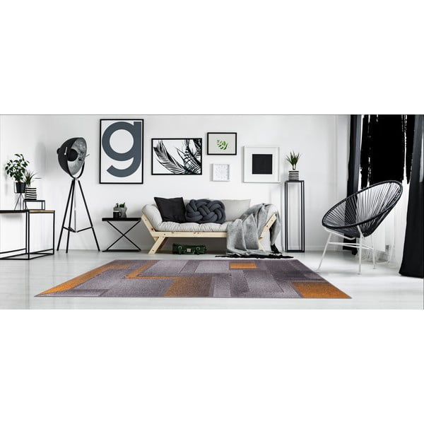 Okera dzeltens/pelēks paklājs 160x230 cm Meteo – FD-image-1