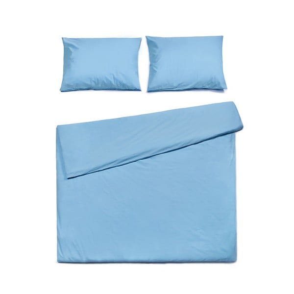 Zila divguļamā kokvilnas gultasveļa Bonami Selection, 200 x 200 cm