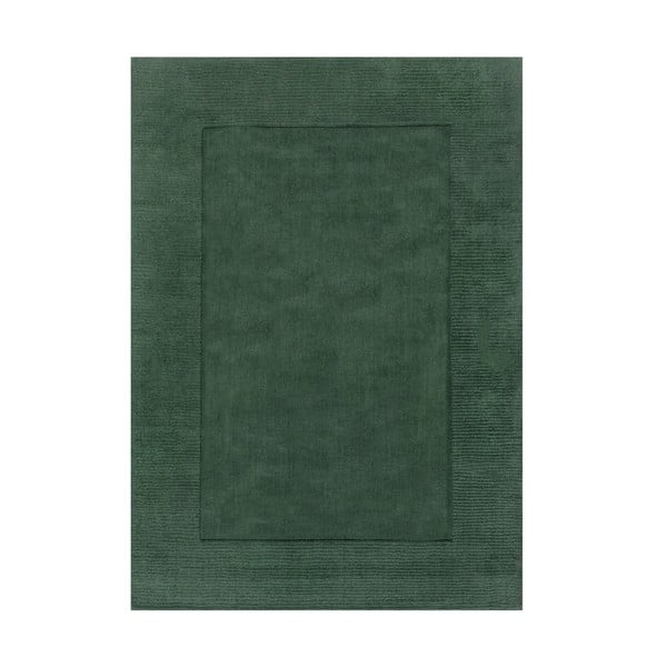 Tumši zaļš vilnas paklājs Flair Rugs Siena, 160 x 230 cm