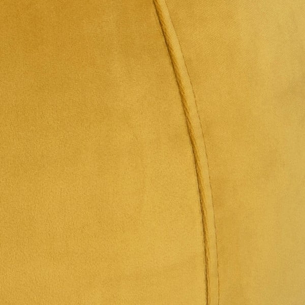 Dzeltens samta pufs Actona Mie, ⌀ 60 cm-image-1