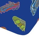 Zils vienguļamais bērnu palags ar gumiju 90x190 cm Bright Football – Catherine Lansfield