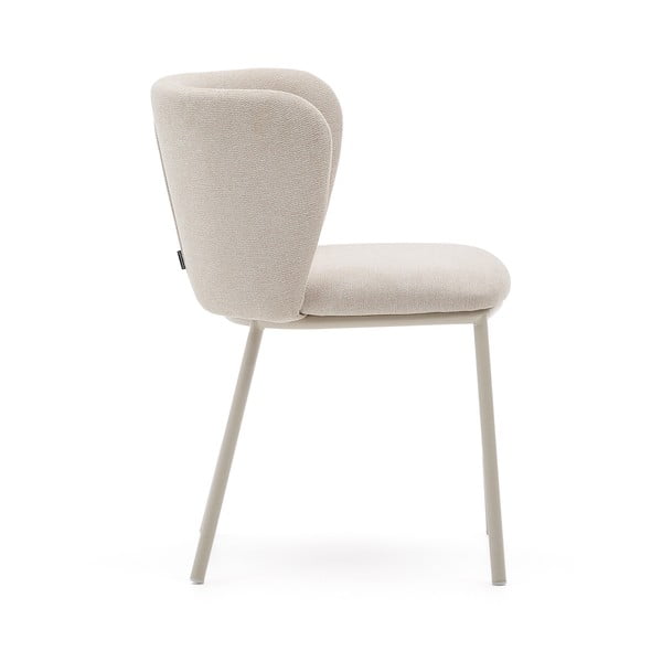 Bēšs polsterēts ēdamistabas krēsls Ciselia – Kave Home-image-4