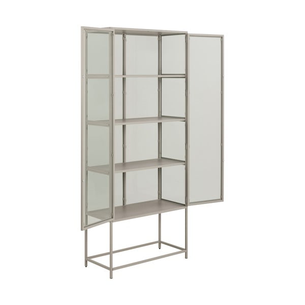 Pelēka vitrīna 77x186x35 cm Seaford – Actona-image-4