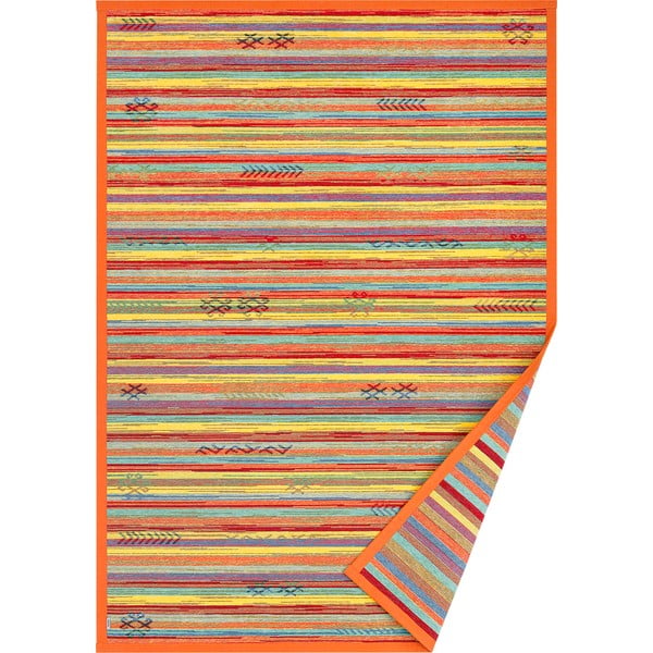 Oranžs divpusējs paklājs Narma Liiva Multi, 100 x 160 cm