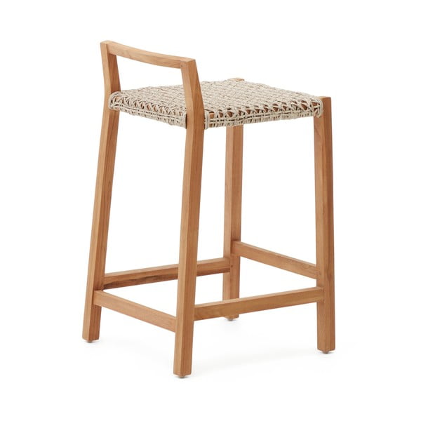 Dabīga toņa masīvkoka dārza bāra krēsls Giverola – Kave Home-image-3