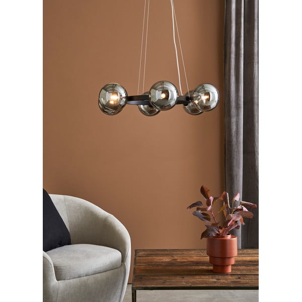 Griestu lampa ar melnu rāmi Markslöjd Circle 6L-image-2