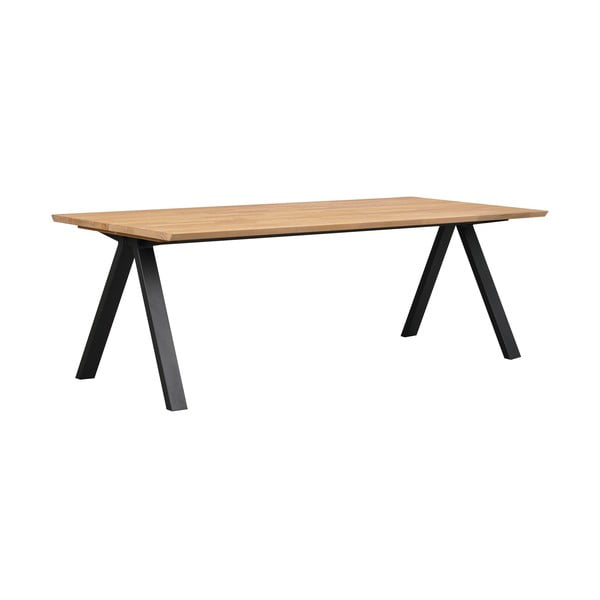 Izvelkams ēdamgalds ar ozolkoka imitācijas virsmu 220x100 cm Carradale – Rowico-image-1