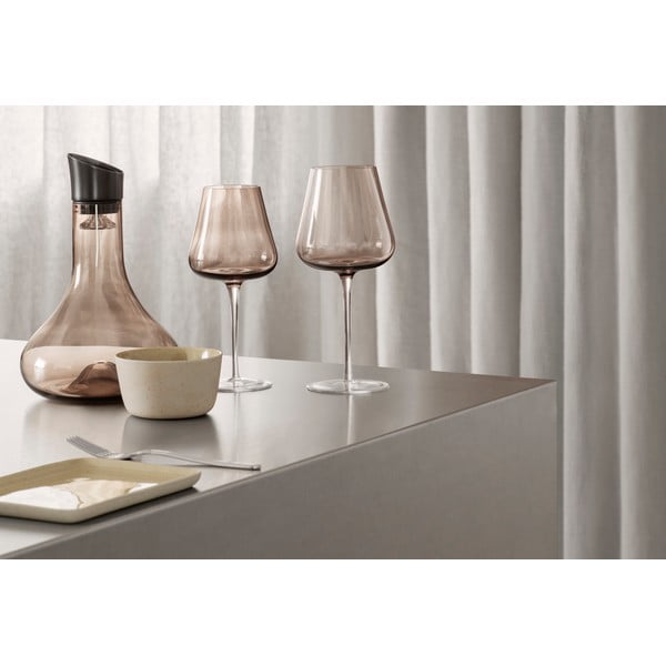 2 brūnu sarkanvīna glāžu komplekts Blomus Belo-image-1