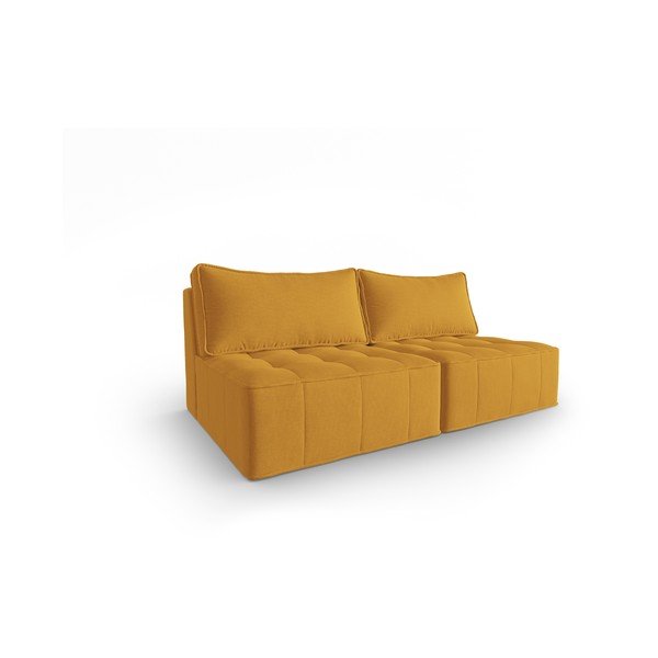 Dzeltens dīvāns 160 cm Mike – Micadoni Home-image-2