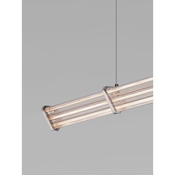 Matēti melna/matētas sudraba krāsas metāla LED piekaramā lampa ar regulējamu spilgtumu ar akrila stikla abažūru Pheme – Nova Luce-image-2
