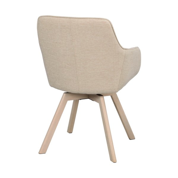 Bēši polsterēti ēdamistabas krēsli (2 gab.) Alison – Rowico-image-4