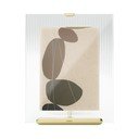 Zelta krāsas stikla stāvošs foto rāmis 19x23 cm Flute – Umbra