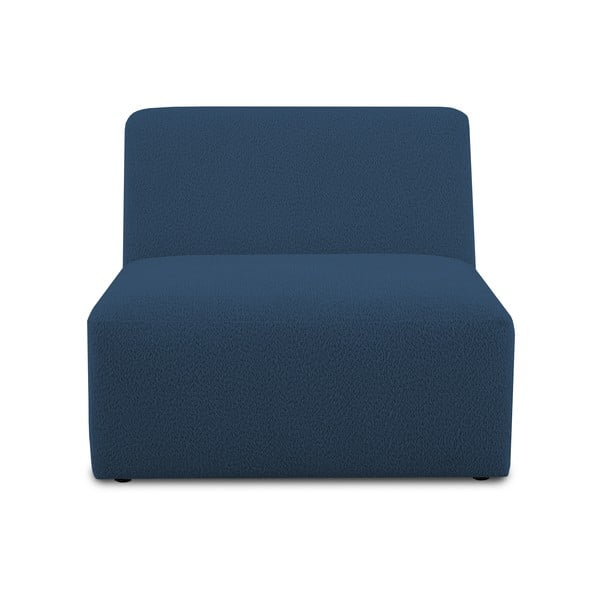 Tumši zils modulārais dīvāns no buklē auduma (vidējā moduļa) Roxy – Scandic
