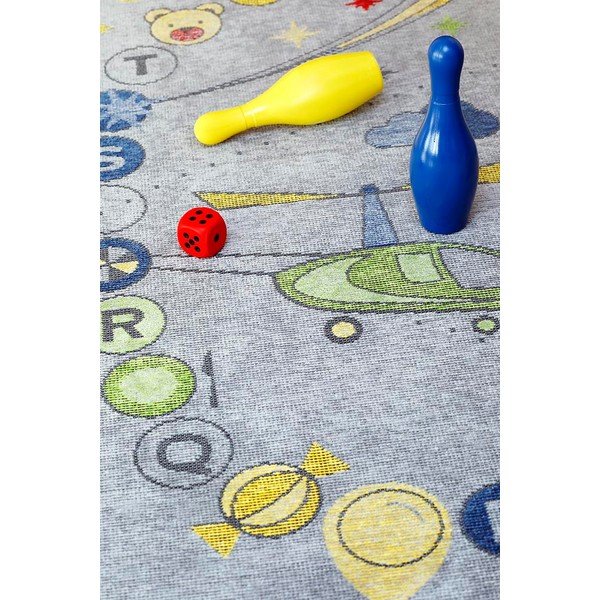 Pelēks divpusējs bērnu paklājs Narma Tähemaa, 160 x 230 cm-image-3