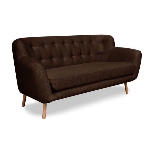 Brūns divvietīgs dīvāns Cosmopolitan design Londona, 162 cm-image-2