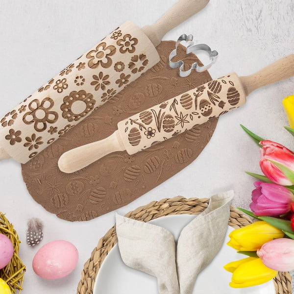 Koka mīklas rullis ar gravējumu – Orion-image-2