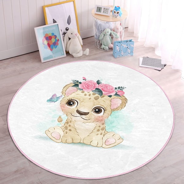 Balts bērnu paklājs ø 120 cm Comfort – Mila Home-image-2