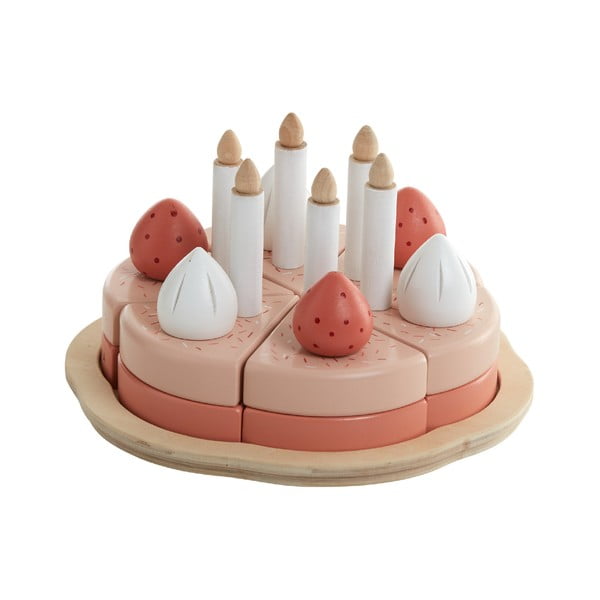 Koka rotaļu komplekts Birthday Cake Flexa Play