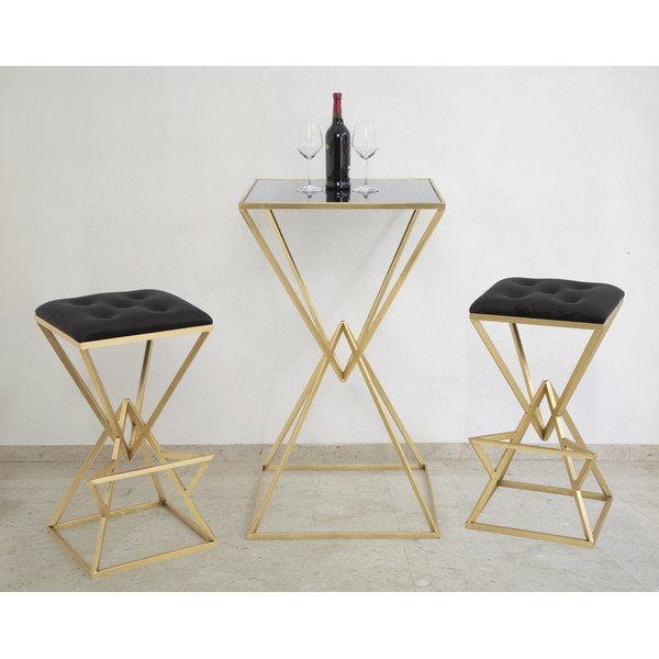 Bāra galds ar stikla galda virsmu 60x60 cm Piramid – Mauro Ferretti-image-3