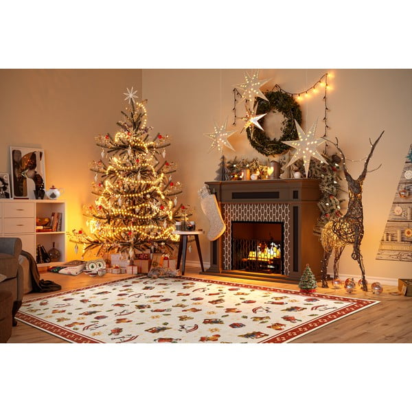 Sarkans paklājs ar Ziemassvētku motīvu 160x230 cm Red Christmas – Villeroy&Boch-image-1