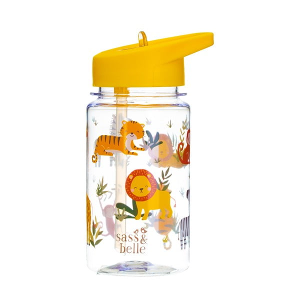 Ūdens pudele ar salmiņu bērniem Sass & Belle Drink Up Safari, 400 ml-image-3