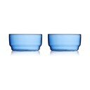 Zilas stikla bļodiņas (2 gab.) 500 ml Torino – Lyngby Glas