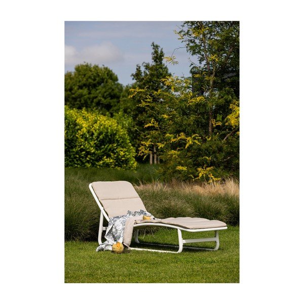 Balts/krēmkrāsas metāla dārza zvilnis Birch – Exotan-image-2