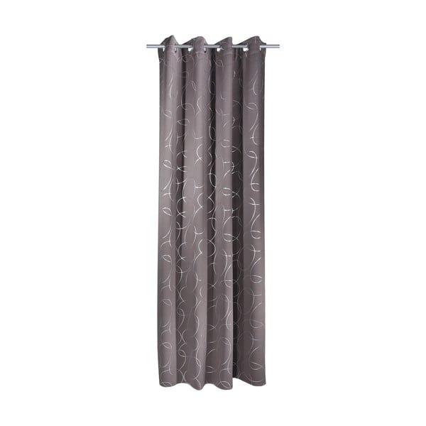 Tumši pelēks aizkars 135x245 cm Circles – Sehlbach