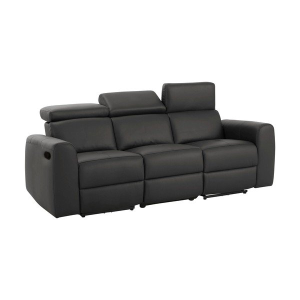 Brūns dīvāns no ādas imitācijas 216 cm Capena – Støraa-image-3