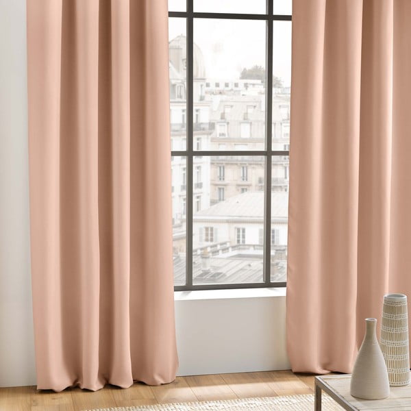 Rozā gaismu necaurlaidīgs aizkars 135x280 cm Occult – douceur d'intérieur-image-2