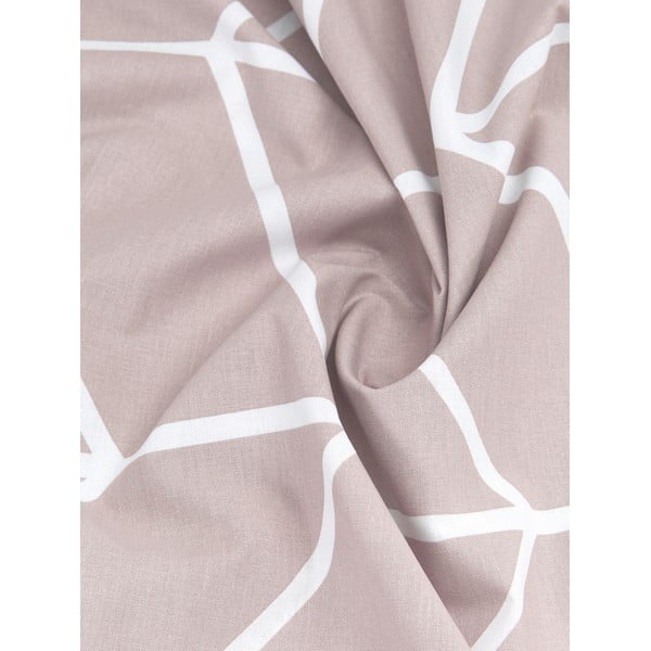 Rozā kokvilnas gultas veļa by46 Mirja, 155 x 220 cm-image-1