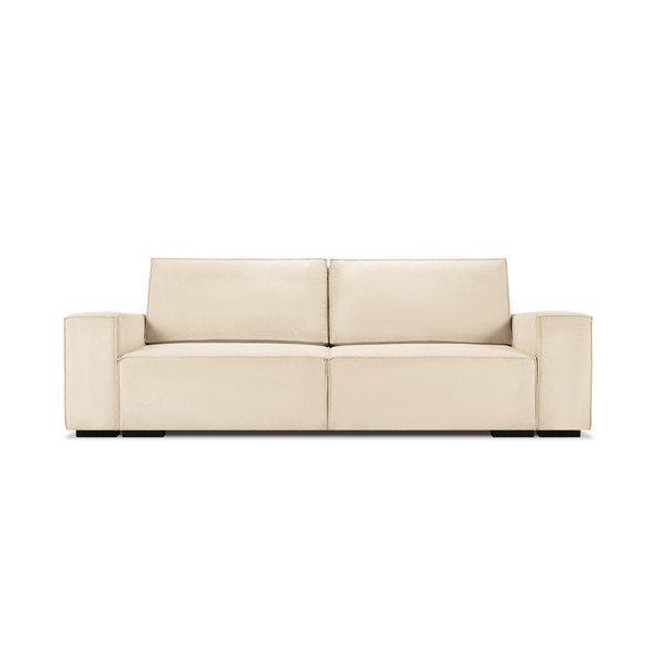 Bēšs velveta izvelkamais dīvāns Mazzini Sofas Azalea-image-2