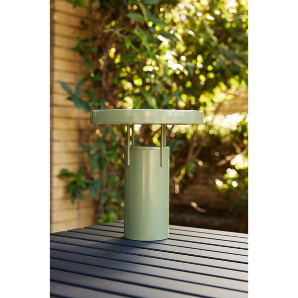 Zaļa LED galda lampa ar regulējamu spilgtumu un metāla abažūru (augstums 28 cm) BringMe – Hübsch-image-4