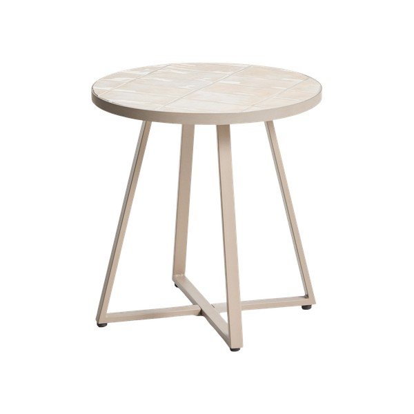 Apaļš dārza galdiņš ar keramikas virsmu ø 45 cm Tella – Kave Home