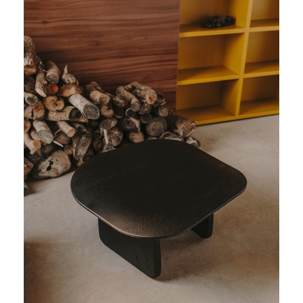 Ozola masīvkoka sānu galdiņš 70x71 cm Pirita – Kave Home-image-1