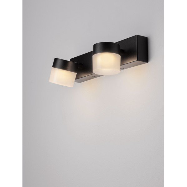 Matēti melna alumīnija LED sienas lampa Teko – Nova Luce-image-2