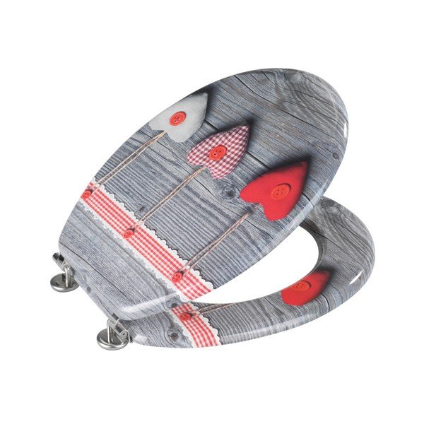 Tualetes poda sēdeklis Wenko Bavarian Hearts , 43 x 37 cm-image-1